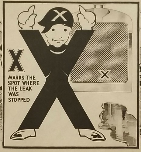 1931 Art Deco X RADIATOR FLUSH AUTO BRAKE LINING Sears PRINT AD Car Repair - Picture 2 of 4