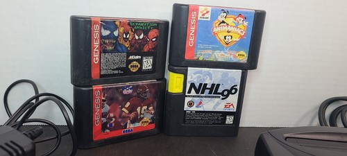 Sega Genesis Model 3 MK-1461 FUNKTIONIERT, Spielekonsole Bundle, Controller mit 4 Spielen - Bild 14 von 23