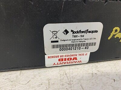 Rockford Fosgate Power T500-1BD amp amplifier warranty Rockford Fosgate Power T500-1BD amp amplifier warranty