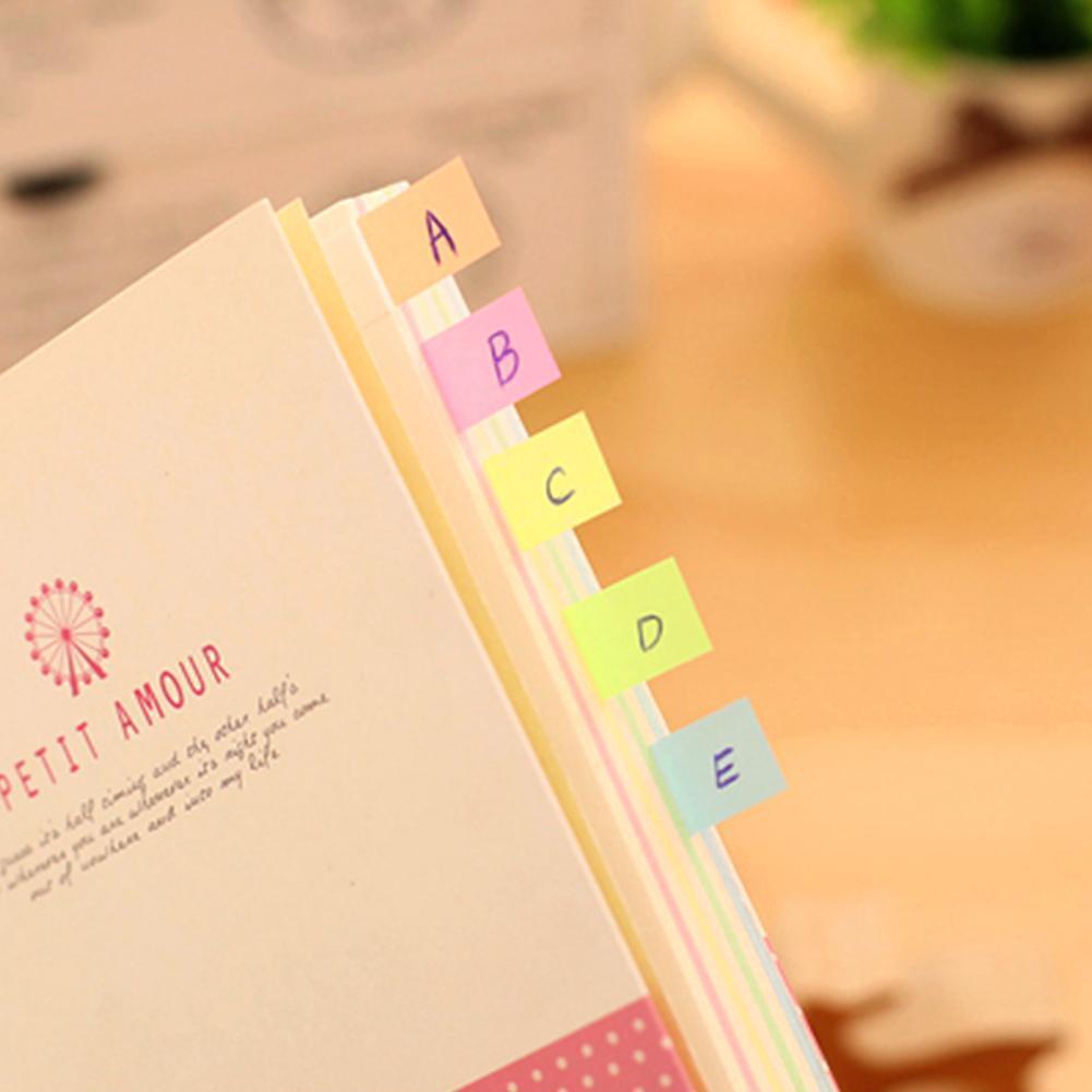 Fluorescent Sticky Notes Memo Flags Bookmark Gift Set L2V9 U0Z4-image