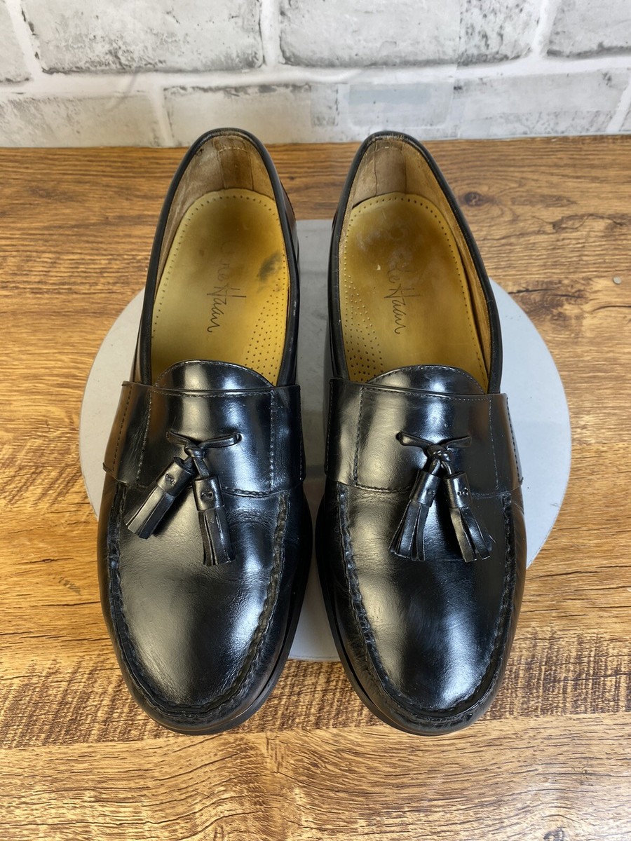 Cole Haan Mens Dress Shoes Loafers Black Leather Tassel Size  display picture 3