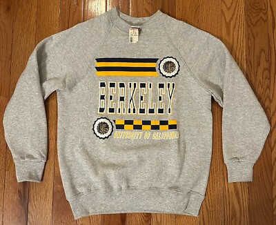 Vintage Cal Berkeley Golden Bears Crew Neck 50/50 Sweatshirt - Large - With Tags