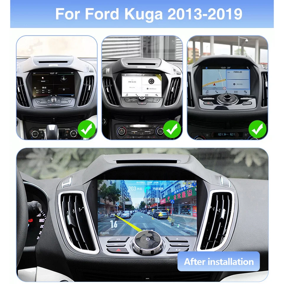 Android 13 Navi Autoradio Für Ford Escape 2013-2017 Kuga 2013-2017 C-Max Carplay - Bild 4 von 4