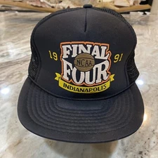 1991 Final Four Indianapolis Trucker Hat. Duke, North Carolina, Kansas, UNLV