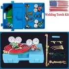 Oxy Gas Welding Cutting Brazing Set Portable Welder Tool Nozzles Regulator Hose