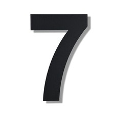 8" Stainless Steel House Number Modern Floating Address Number 7