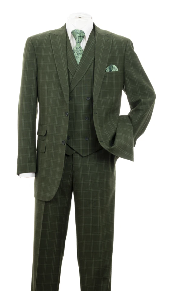 Men's 3 Piece Luxurious Suit With Vest Pants Two Button Two Side Vents Moden Fit - Image 3 of 4