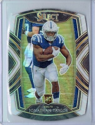 Jonathan Taylor 2020 Select White Prizm Club Level Die Cut Rookie RC #253 Colts