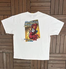 Big Dogs "Spider Dog" Peter Barker Vintage White T-Shirt Tee Size XL