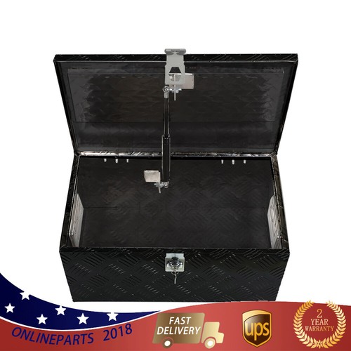 Caja de herramientas de banda de rodadura para camión de 20 pulgadas 5 barras parte inferior de la carrocería negra aluminio - Imagen 7 de 14