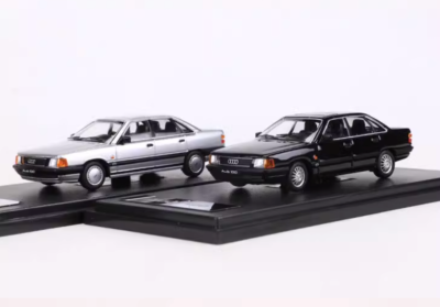#ad RM 1:64 1989 Silver Black 100 C3 Sedan Classic Model Diecast Metal Car $31.34