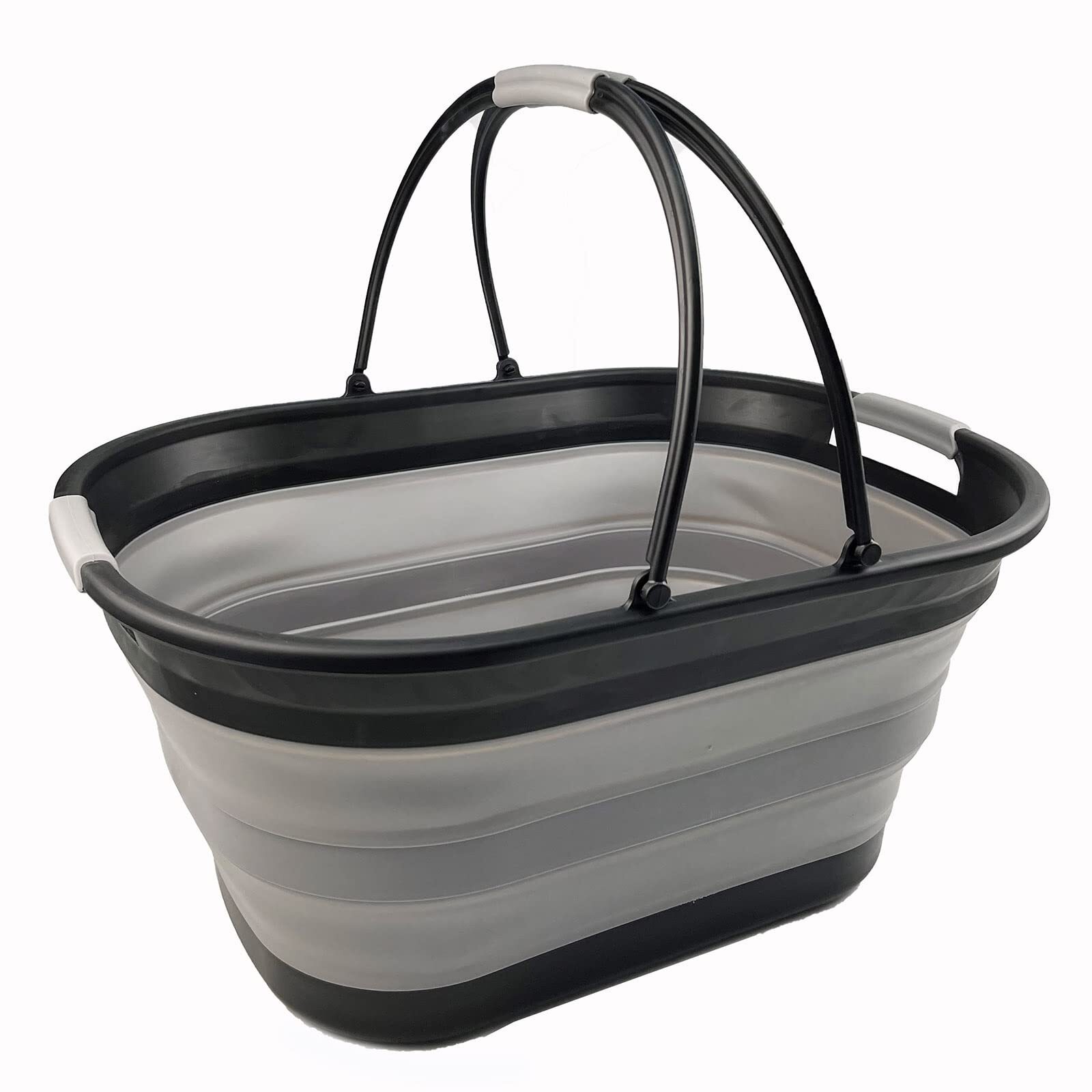 38l 10 Gallons Collapsible Plastic Laundry Basket Foldable Storage Container/o