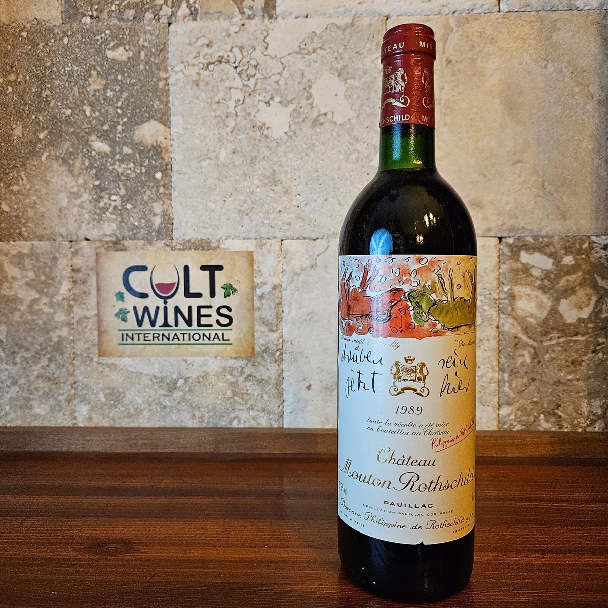 Château Rothschild 1989 赤ワイン 1989 Chateau Mouton Rothschild Bordeaux wine, Pauillac [JS
