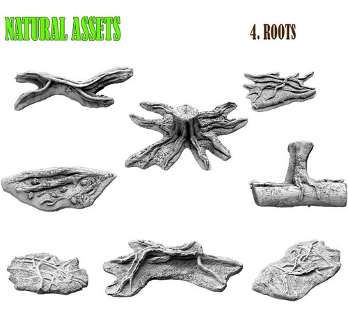Stumps, Roots, Fire Wood, Branches, Bark & Cones scatter for wargaming and DnD - Picture 18 of 23
