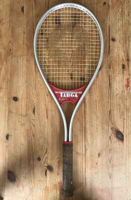 Raquette De Tennis Vintage Spalding Targa En Aluminium - état Correct