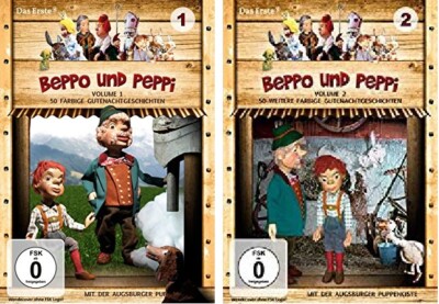 Augsburger Puppenkiste - Beppo und Peppi - 100 Geschichten 4 DVDs/NEU/OVP