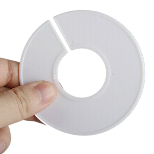 50/100Pcs Blank Closet Size Divider Round Clothing Rack Organizer Hanger Divider - Picture 5 of 9