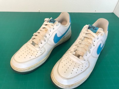 Rare 2010 Nike Air Force 1 Low Marina Blue Sneakers Mens 10.5 Style 315122-110 | eBay