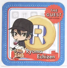 Prince of Tennis × The Guest Cafe Paper Coaster Card Ryoma Echizen