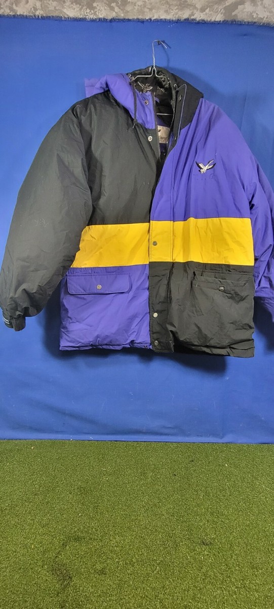 Triple FAT Goose Down-Filled 90's Jacket/Coat Hooded Full Zip sz