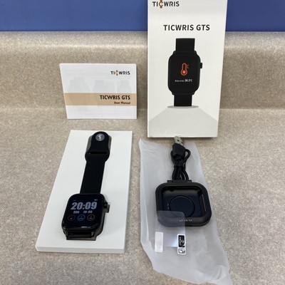 TICWRIS GTS SmartWatch Waterproof Real-time Body SPO2 Oxygen,Temperature HR  BP | eBay
