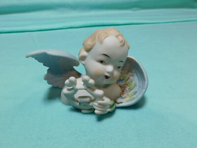Vintage Lamore China, Made in Occupied Japan 4'' Shelf Angel in Good Cond.