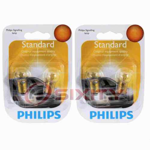 2 pc Philips Rear Side Marker Light Bulbs for Plymouth Barracuda Belvedere ql - Picture 1 of 5