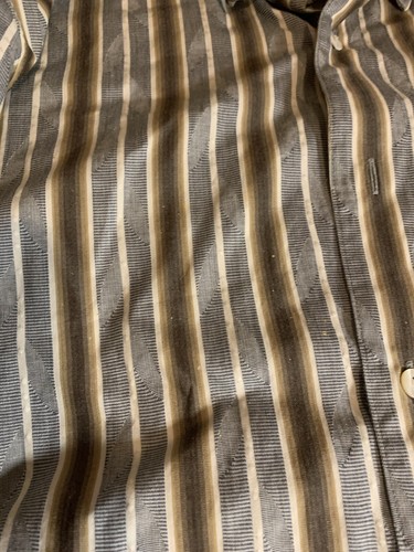 Tommy Bahama Denim Long Sleeve Button Up Shirt Large Stain - Picture 5 of 11