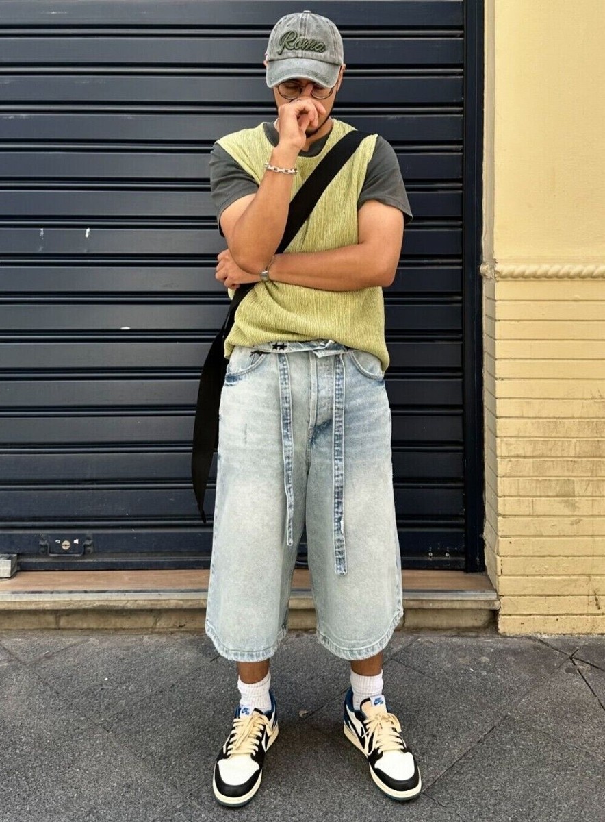 Pantaloni Corti Zara X TwoJeys Edizione Limitata, Taglia 31, Cavallo, Denim Multicolore