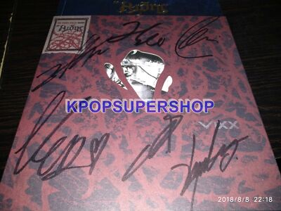 サイン入り K-POP アルバム VIXX 6th Single Album Hades Autographed Signed CD Great Condition