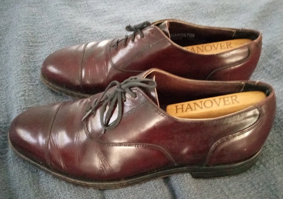 Hanover Masterflex Cereza Oscura Cuero de becerro Genuino Wigtip Oxford Talla 10 Foto 3 de 4