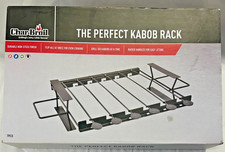 Char-Broil The Perfect Kabob Rack 6 pinchos parrilla estante con asas #9216