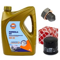 MotoröL Filter Set 5W-40 4 Liter + ÖLablassschraube FüR Seat Skoda VW Golf Up!