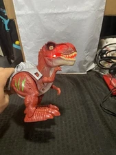 ZURU Robo Alive Attacking T-Rex Red Dino Robotic Walking Roaring WORKS!! 