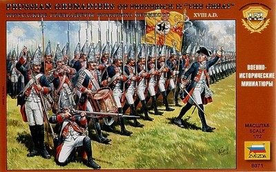 Zvezda Zve8071 1:72 Preußische Grenadiere von Frederik II