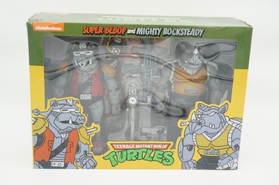 NECA Teenage Mutant Ninja Turtles Super Bebop Mighty Rocksteady 2 Pack