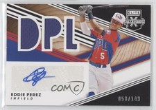 2020 Elite Extra Edition DPL Material Signatures Black /149 Eddie Perez Auto 3a1