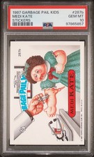 PSA 10 GEM MINT 1987 GARBAGE PAIL KIDS 287b MEDI KATE OS7 STICKER CARD 