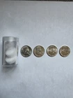 🇺🇸 🇺🇸 Lot Of (4)  Franklin Half Dollars Silver (BU) With Plastic Holder 🇺🇸