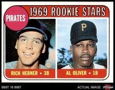 1969 Topps #82 Al Oliver / Rich Hebner Pirates RCs RC 7 - NM