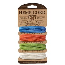 Hemp Cord 4 Color Cards - Made with Love - Crafter  s No. 1 Choice   Eco Frien...
