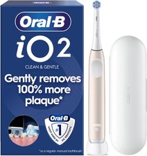 Braun Oral-B Series 2 iO2 Calm Pink Electric Toothbrush with Travel Case iO 2