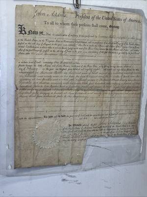 #ad #ad Original 1794 U. S. Land Grant Signed by Secretary of War James McHenry $1500.00