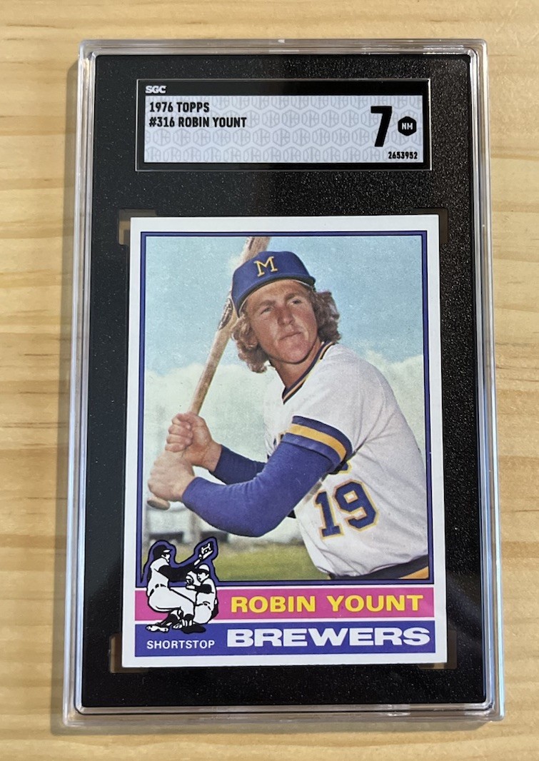 1976 Topps #316 Robin Yount SGC 7 Milwaukee Brewers MLB HOF Baseball 2nd Year