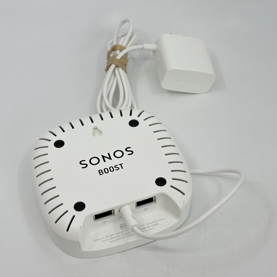 Sonos Boost Wireless Speaker Transmitter Router WiFi Extender White w ...