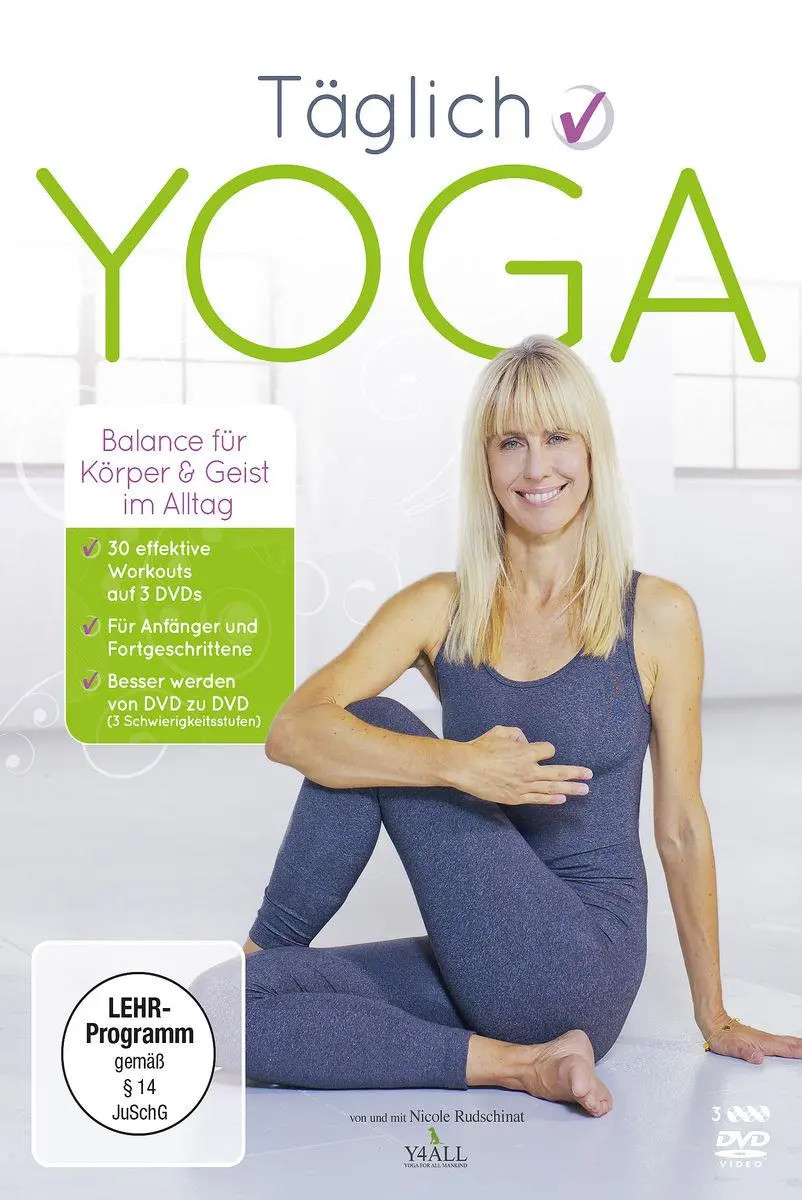 Täglich Yoga | Nicole Rudschinat | Deutsch | DVD | 3 DVDs | 2015 - Bild 4
