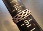 STUNNING VINTAGE ESTATE SIGNED STERLING SILVER CELTIC SZ 8.5 RING! G38094