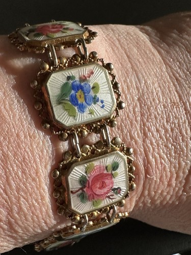 Brazalete Arne Nordlie Plata Esterlina Esmalte Noruega De Colección Estate 1101 - Imagen 13 de 13