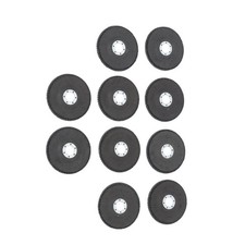4-1/2" X 7/8" 80 Grit Premium Zirconia Flap Disc Sanding Grinding 10 Pack Grey