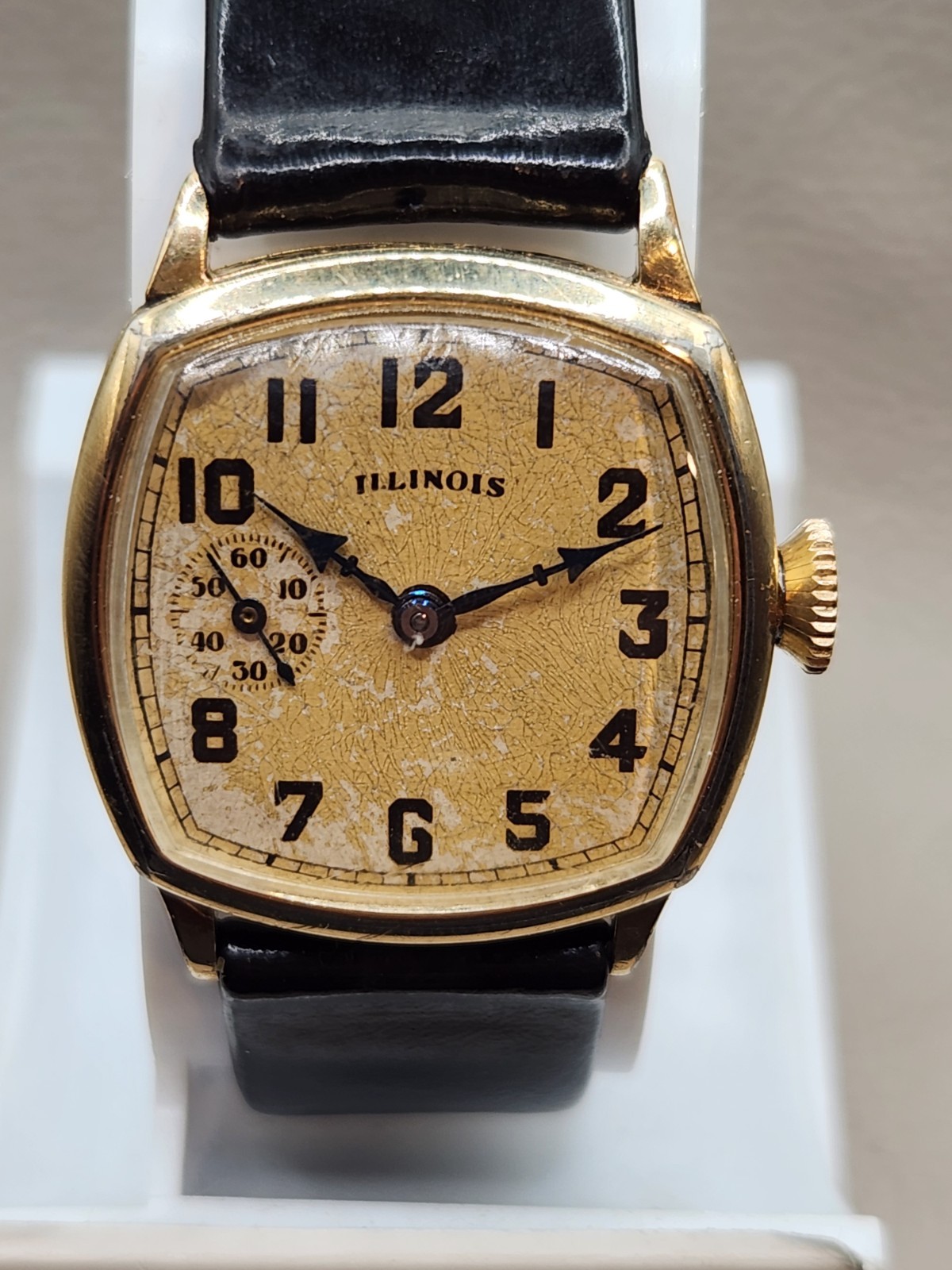 Vintage WWI-Era 1917 Illinois Men's Watch 10k Hamilton GF Cushion Case Runs